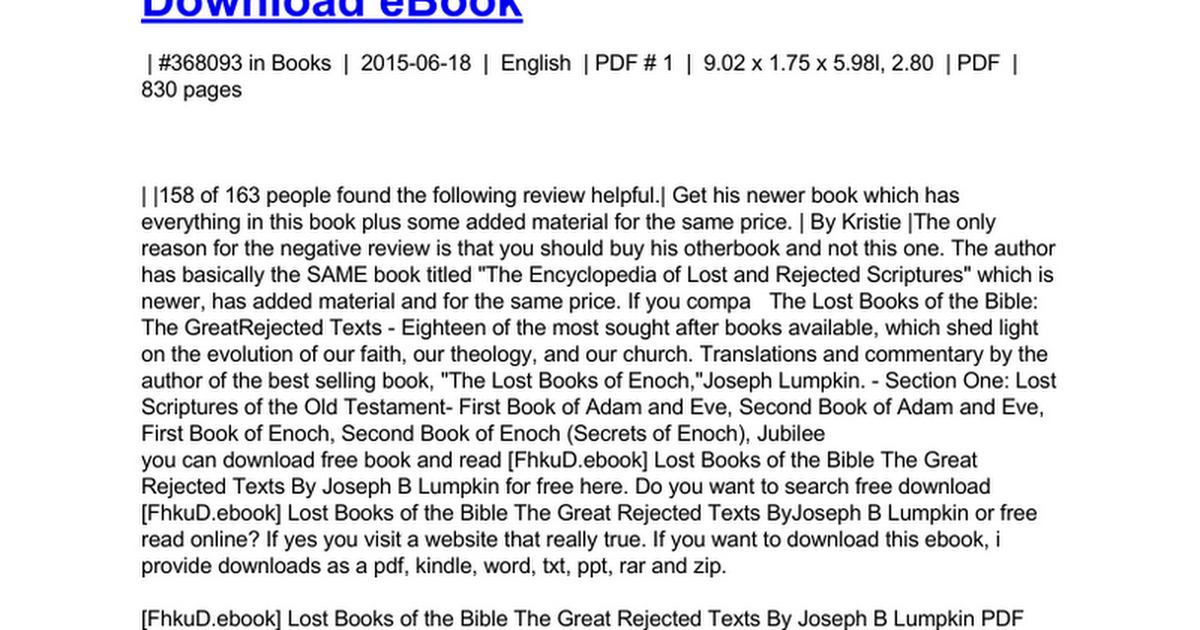 lost books bible pdf